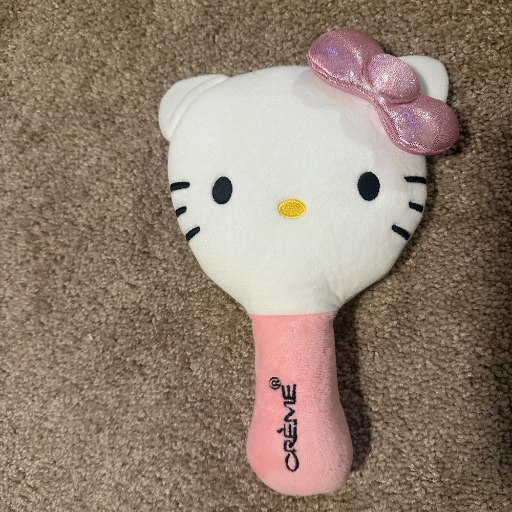 Hello Kitty mirror & stuffed holder